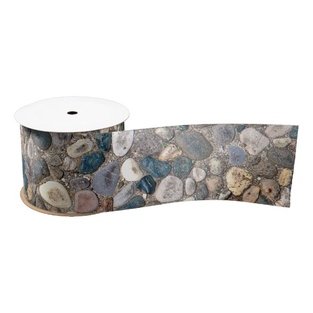 Pebble Stone Mouse Pad Satin Ribbon (Spool)