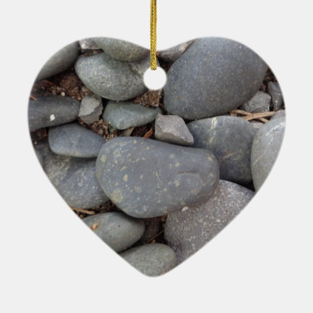 Pebble Stones Ceramic Tree Decoration (Back)