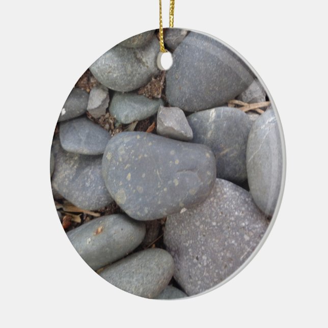 Pebble Stones Ceramic Tree Decoration (Left)