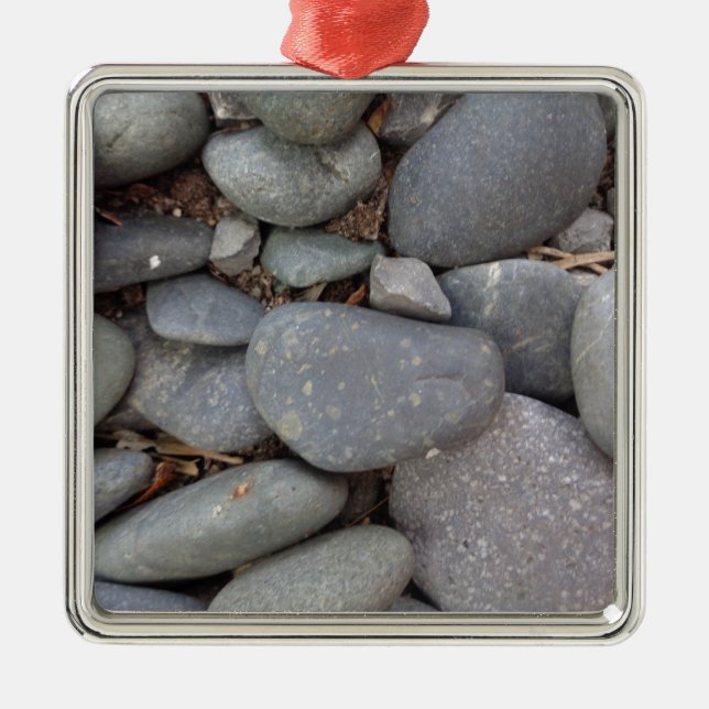 Pebble Stones Metal Tree Decoration (Front)