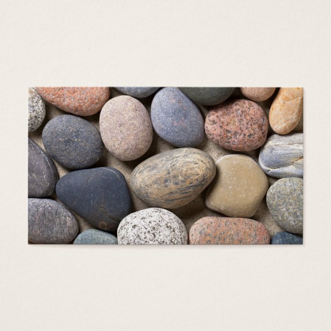 Pebble Stones On Sand For Background (Front)