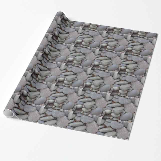 Pebble Stones Wrapping Paper (Unrolled)