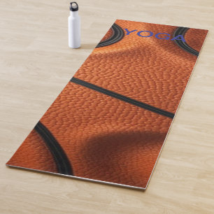 Pebbled Passion – Basketball Texture Macro Yoga Mat