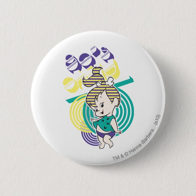 PEBBLES™ 80's Child 6 Cm Round Badge (Front)