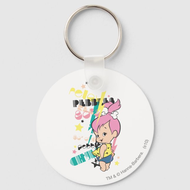 PEBBLES™ 80s Punk Key Ring (Front)