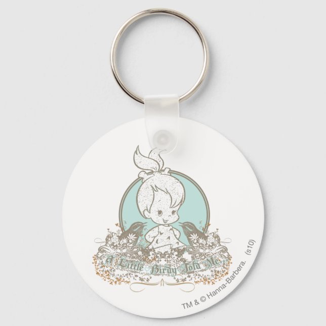 Pebbles A Little Birdy Told Me Key Ring (Front)