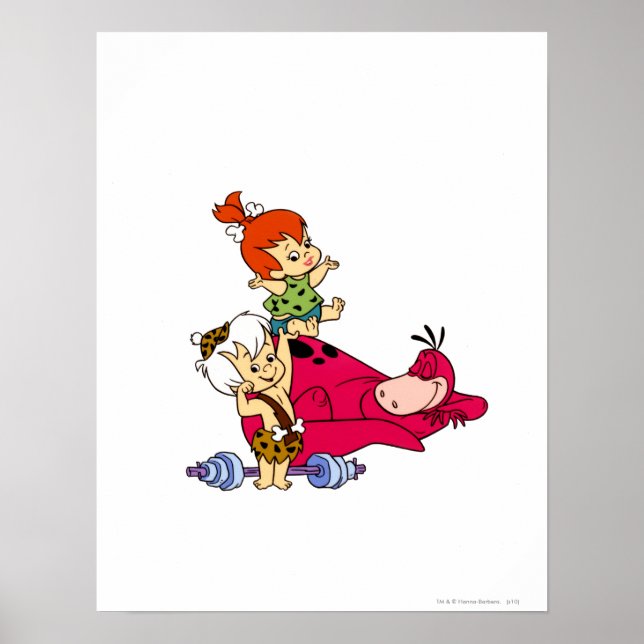 PEBBLES™ and Bam Bam  and Dino Playtime Poster (Front)