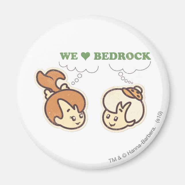 PEBBLES™ and Bam Bam Love Bedrock Magnet (Front)