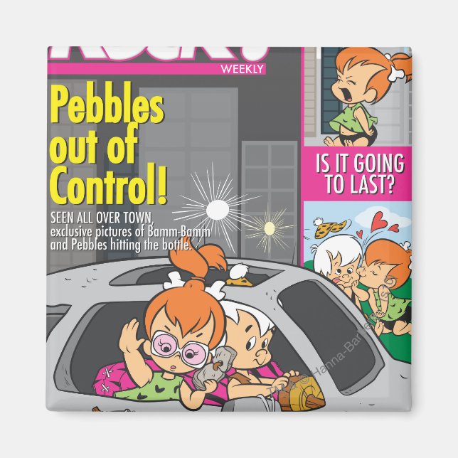 PEBBLES™ and Bam Bam Out of Control Magnet (Front)