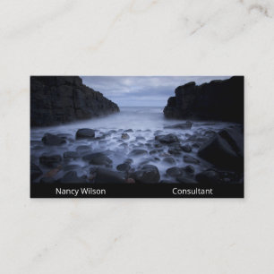 Pebbles and Rocks along the Ocean Shoreline Business Card