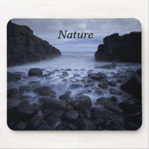 Pebbles and Rocks along the Ocean Shoreline Mouse  Mat