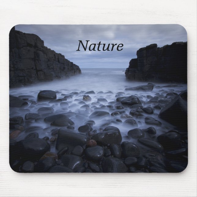 Pebbles and Rocks along the Ocean Shoreline Mouse  Mouse Mat (Front)