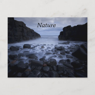 Pebbles and Rocks along the Ocean Shoreline Postca Postcard