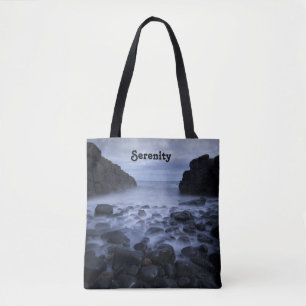 Pebbles and Rocks along the Ocean Shoreline Tote Bag