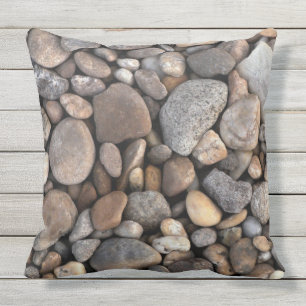 Pebbles and Stones Pattern Cushion