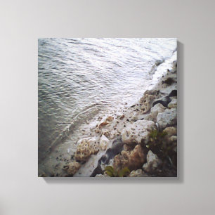 Pebbles At The Beach Canvas Print