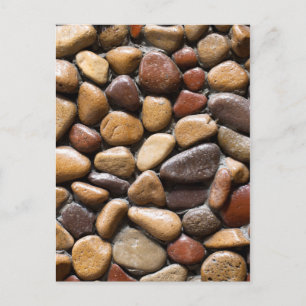 Pebbles background postcard