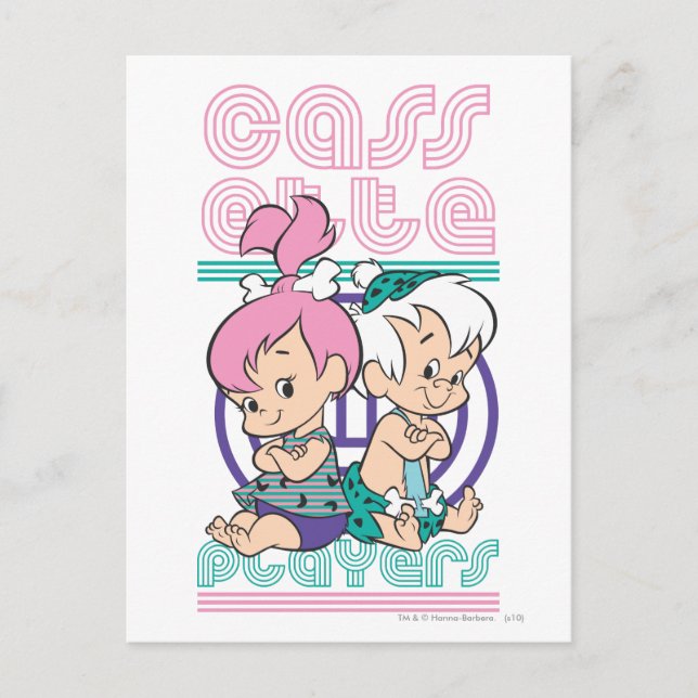 PEBBLES™ & BAM-BAM™ Cassette Players Postcard (Front)