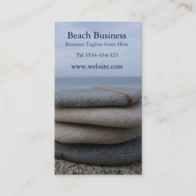 Pebbles Beach Business Card (Front)