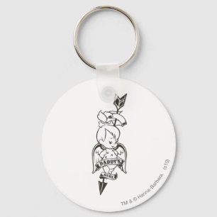 PEBBLES™ Daddy's Girl B&W Key Ring