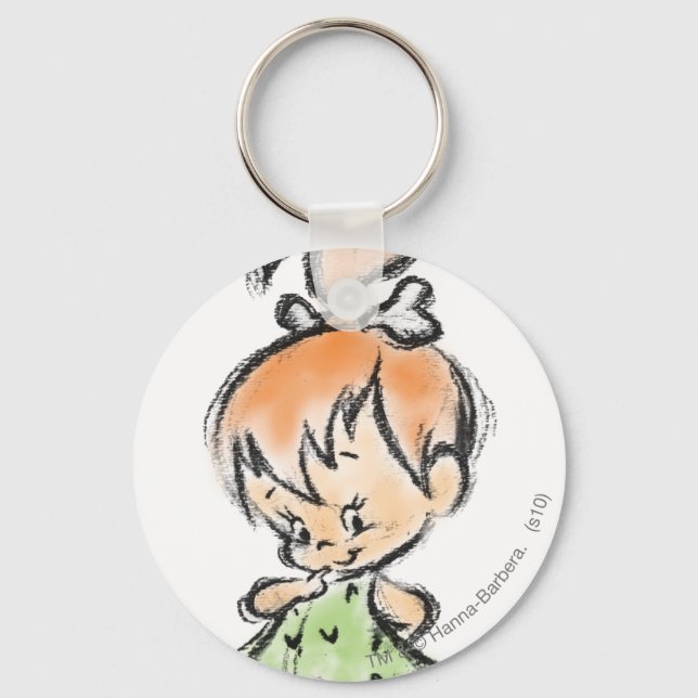 PEBBLES™ - Hand Drawn Sketch Key Ring (Front)