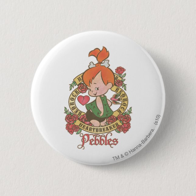 PEBBLES™ Heartbreaker 6 Cm Round Badge (Front)