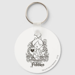 PEBBLES™ Heartbreaker B&W Key Ring