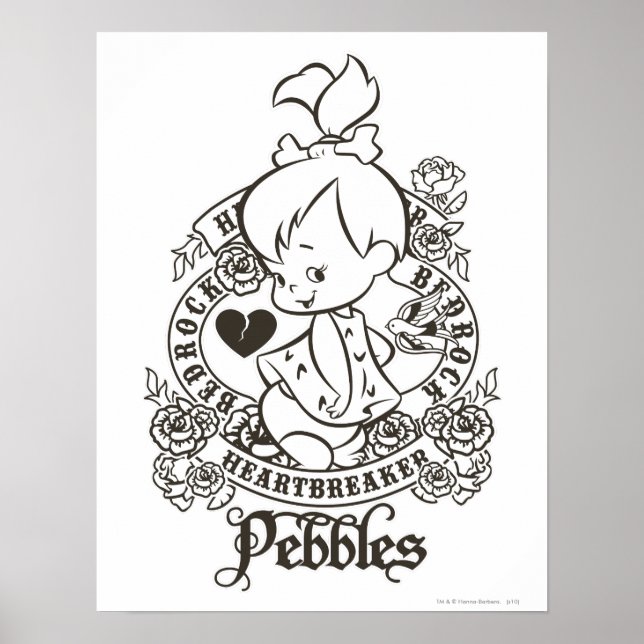PEBBLES™ Heartbreaker B&W Poster (Front)