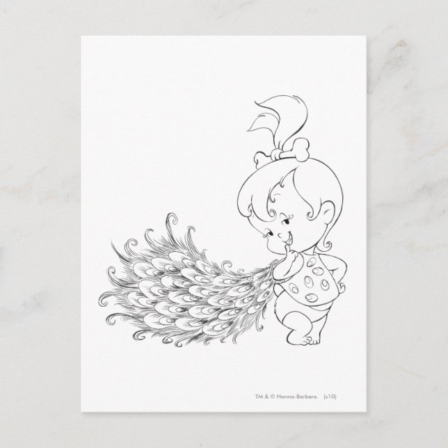 PEBBLES™ In Peacock Postcard (Front)