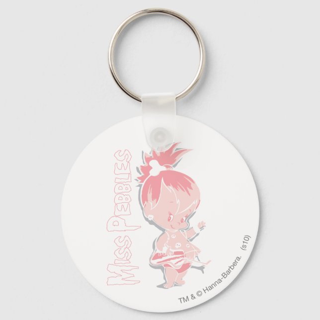 PEBBLES™ in Pink Key Ring (Front)