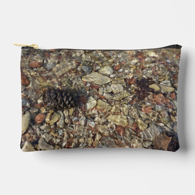 Pebbles in Taylor Creek Nature Photography Accessory Pouch (Front)