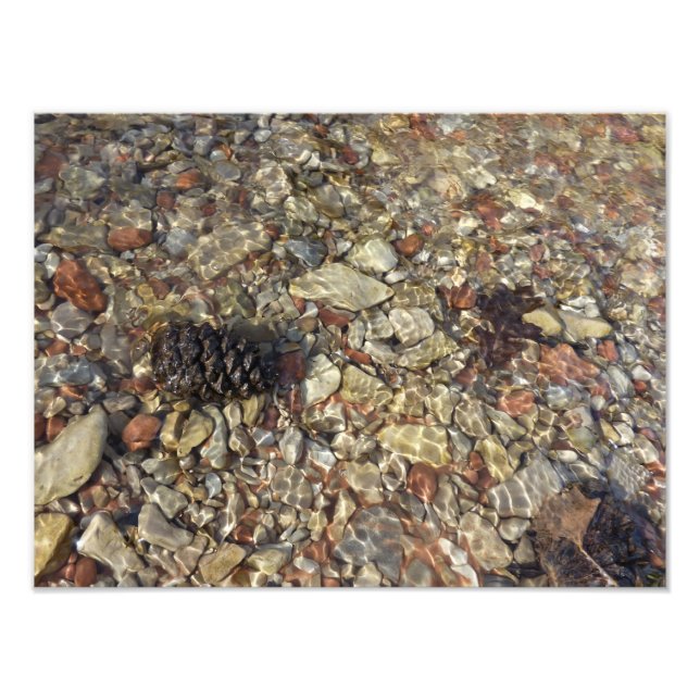 Pebbles in Taylor Creek Nature Photography Photo Print (Front)
