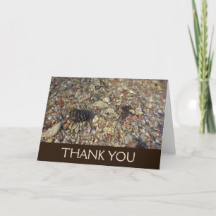 Pebbles in Taylor Creek Nature Photography Thank You Card