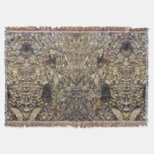 Pebbles in Taylor Creek Nature Photography Throw Blanket