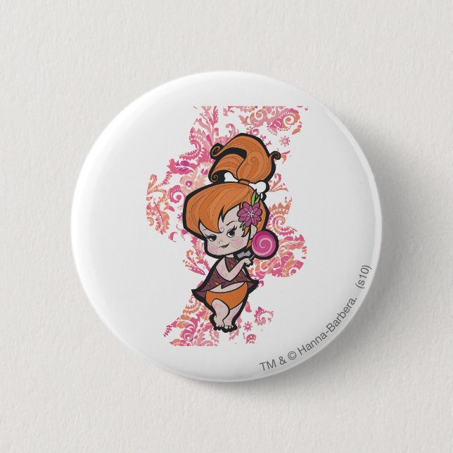 PEBBLES™ Loli 6 Cm Round Badge (Front)