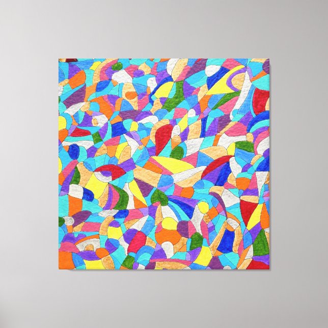 Pebbles on a Beach Canvas Print (Front)