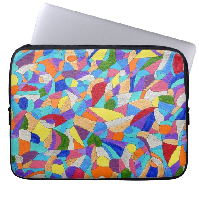 Pebbles on a Beach Laptop Sleeve (Front)