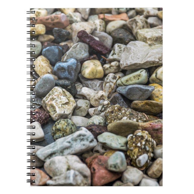 Pebbles on a beach notebook (Front)