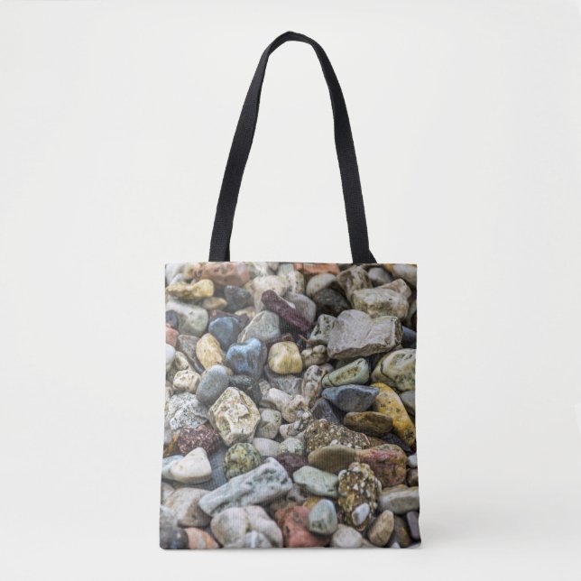 Pebbles on a beach Tote Bag (Front)