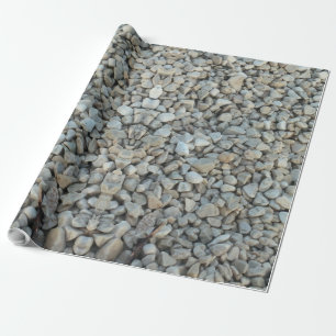 Pebbles on Beach Stone Photography Wrapping Paper