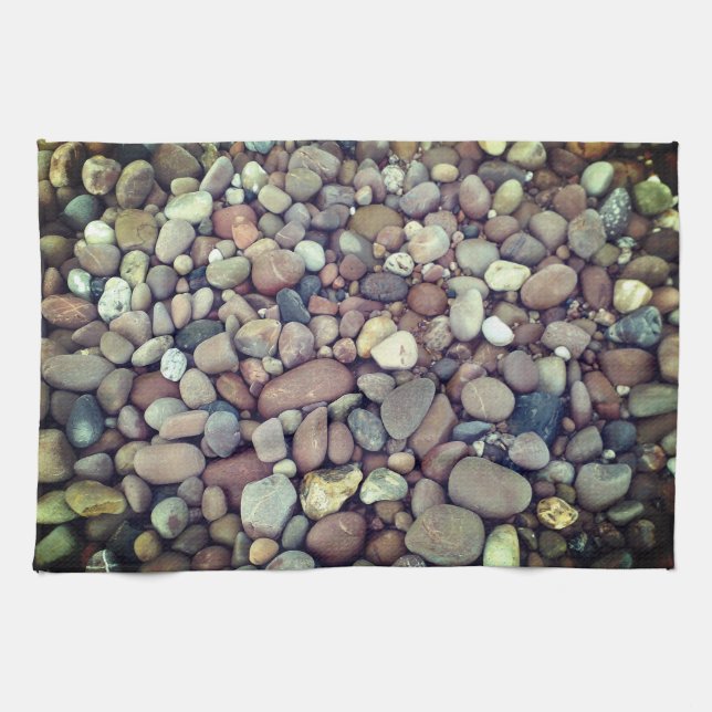 Pebbles Photo Tea Towel 40.6 cm x 61 cm (Horizontal)