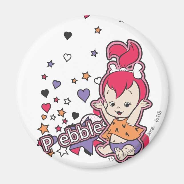 PEBBLES™ Purple Heart Magnet (Front)