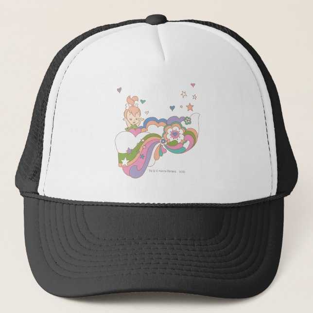 PEBBLES™ Rainbow Cloud Trucker Hat (Front)