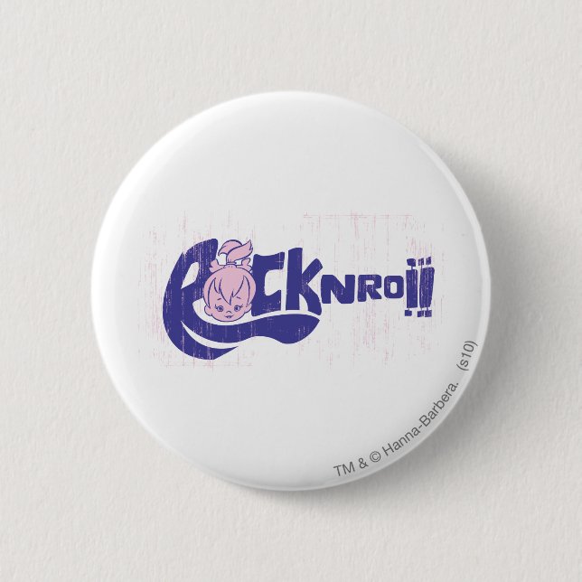 PEBBLES™ Rock N Roll 6 Cm Round Badge (Front)