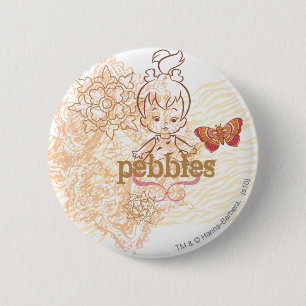 PEBBLES™ Sandy Design 6 Cm Round Badge
