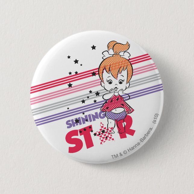 PEBBLES™ Shining Stars 6 Cm Round Badge (Front)