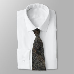 Pebbles Stones Rocks Dark Tone Tie