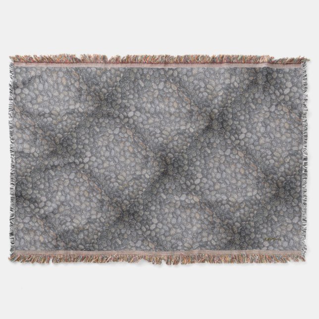 Pebbles Throw Blanket (Front)