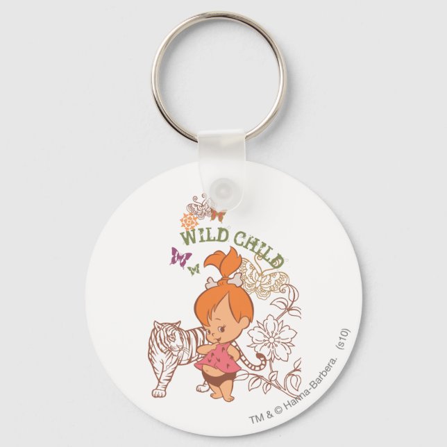 PEBBLES™ Wild Child Key Ring (Front)