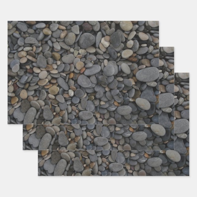 Pebbles  wrapping paper sheet (Set)